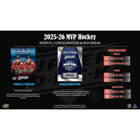 2026 Upper Deck Mvp Hockey Trading Cards Gravity Feed-Upper Deck-Sports Replay - Sports Excellence