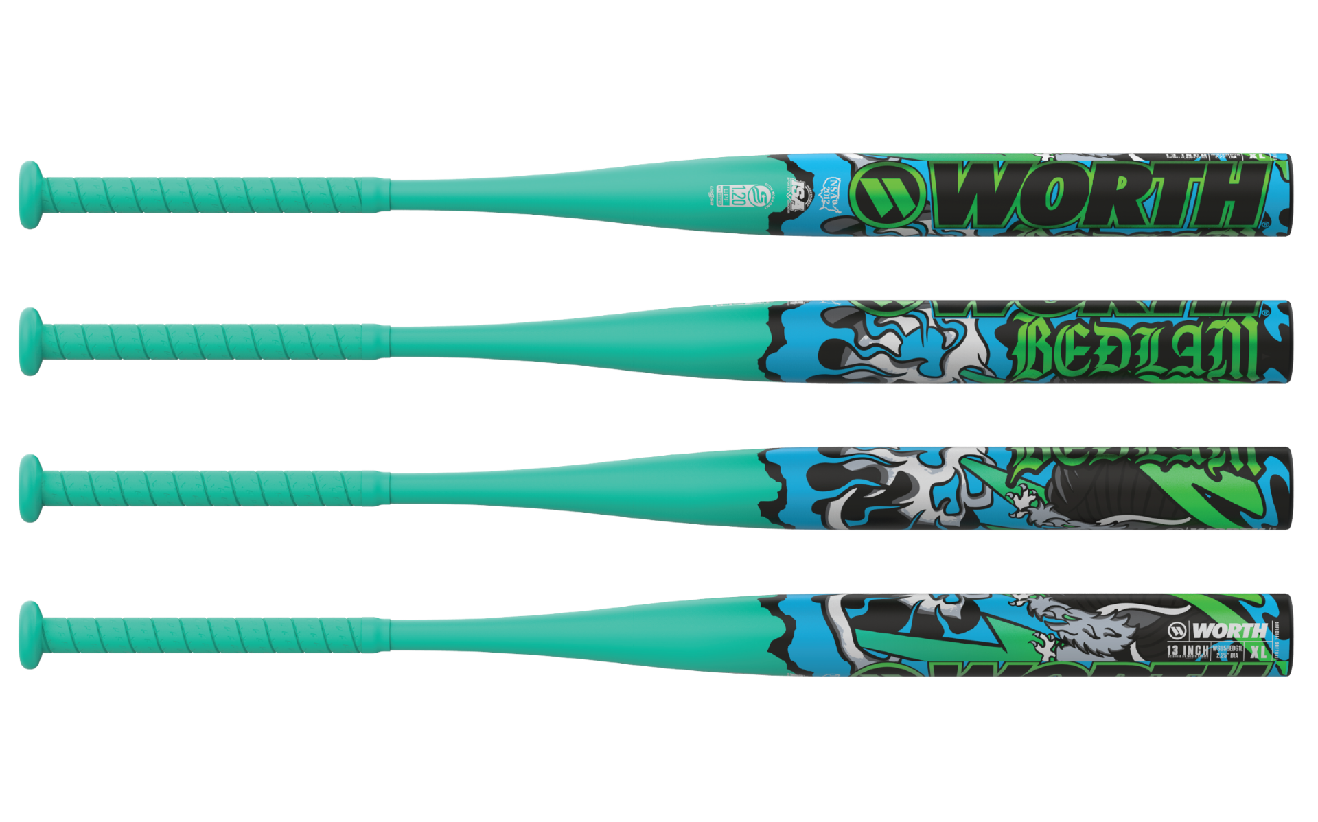 2026 Worth Bedlam 1-Pc Slowpitch Bat-Worth-Sports Replay - Sports Excellence