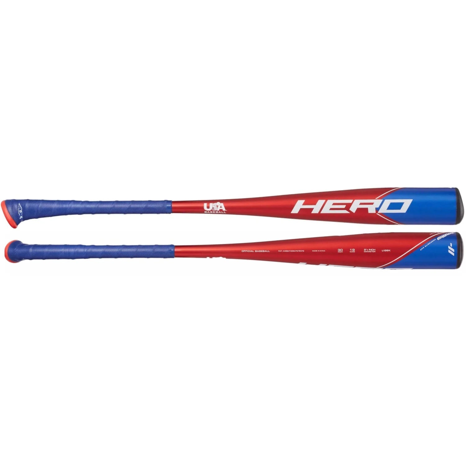 Axe Hero (-11) 2-1/2" 1-Piece Lp1 Alloy Usa Baseball Bat-Axe-Sports Replay - Sports Excellence