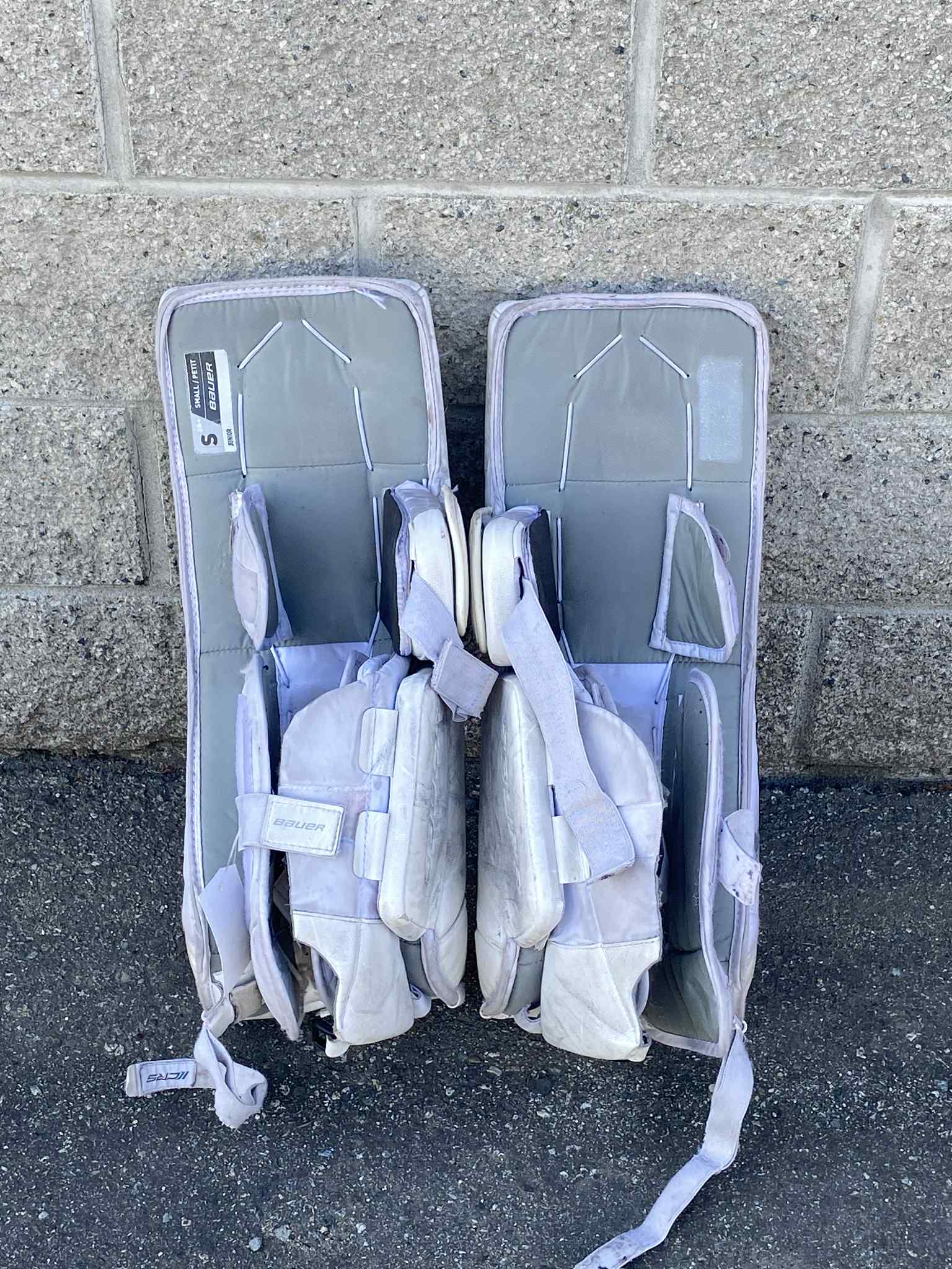 Bauer Gsx Goalie Leg Pads Wht Jr-S 26+1-Sports Replay - Sports Excellence-Sports Replay - Sports Excellence