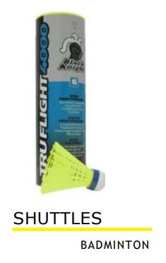 Black Knight Tru Flight 4000 Shuttles - 6 Pk-Black Knight-Sports Replay - Sports Excellence
