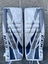 Ccm E4.9 Hockey Goalie Leg Pads 29+1 Wht/Blu/Gry-Sports Replay - Sports Excellence-Sports Replay - Sports Excellence