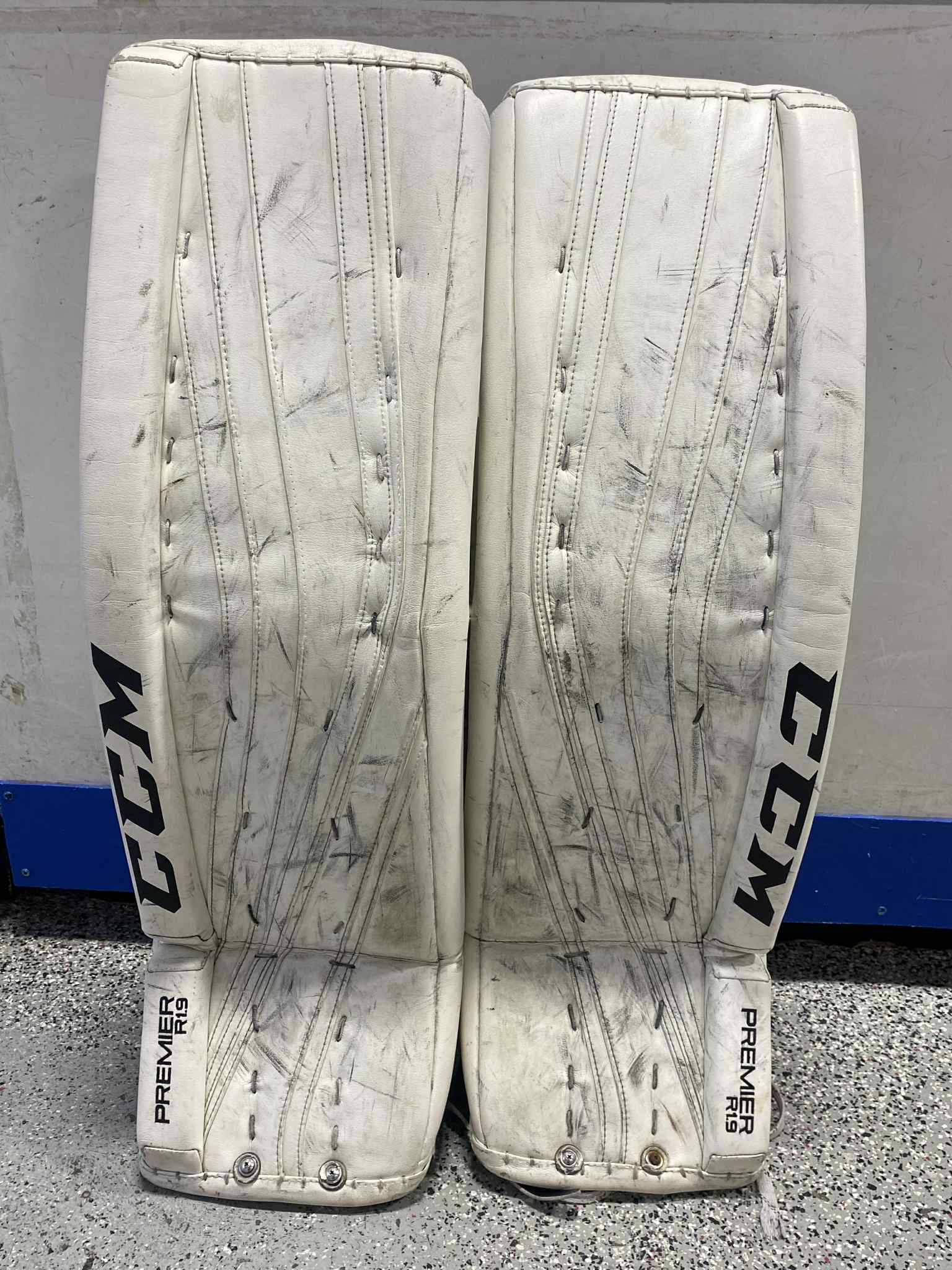 Ccm Premier R 1.9 Goalie Leg Pads 35+2 Wht-Sports Replay - Sports Excellence-Sports Replay - Sports Excellence