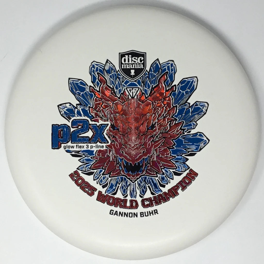Discmania Glow Flex 3 P-Line P2X Gannon Buhr 2025 World Champion-Discmania-Sports Replay - Sports Excellence