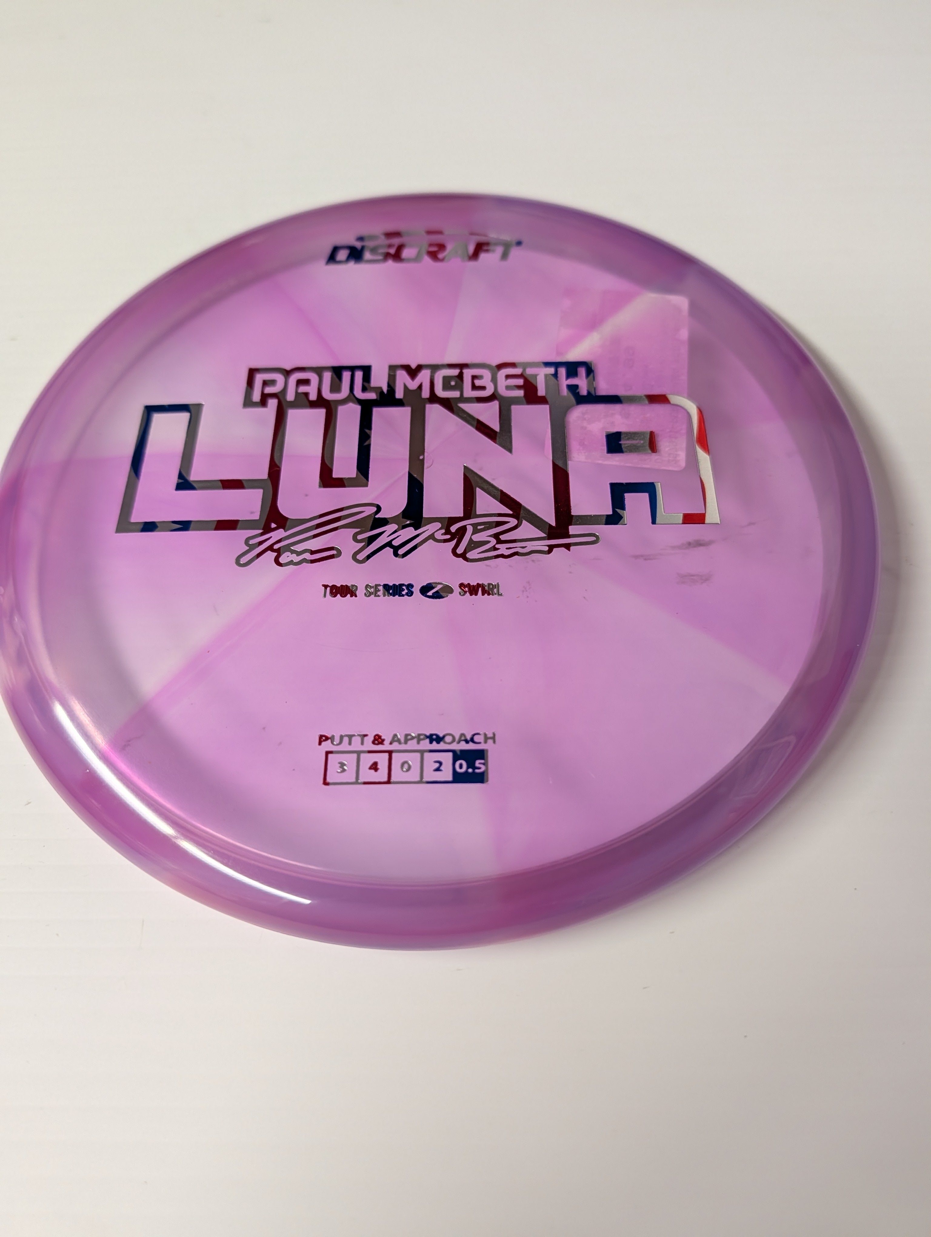 Discraft Z Swirl Luna Paul Mcbeth 2025 Tour Series-Discraft-Sports Replay - Sports Excellence