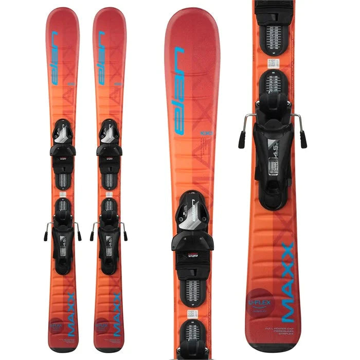 Elan Maxx Quick Shift Junior Skis W/ El 4.5 Bindings-Elan-Sports Replay - Sports Excellence
