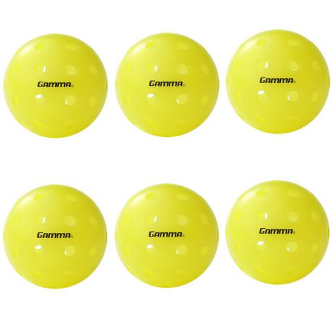 Gamma Photon Outdoor Pickleball Balls 6 Pack-Gamma-Sports Replay - Sports Excellence