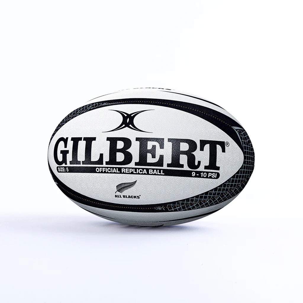 Gilbert Official Replica All Blacks Rugby Ball Size 5-Gilbert-Sports Replay - Sports Excellence
