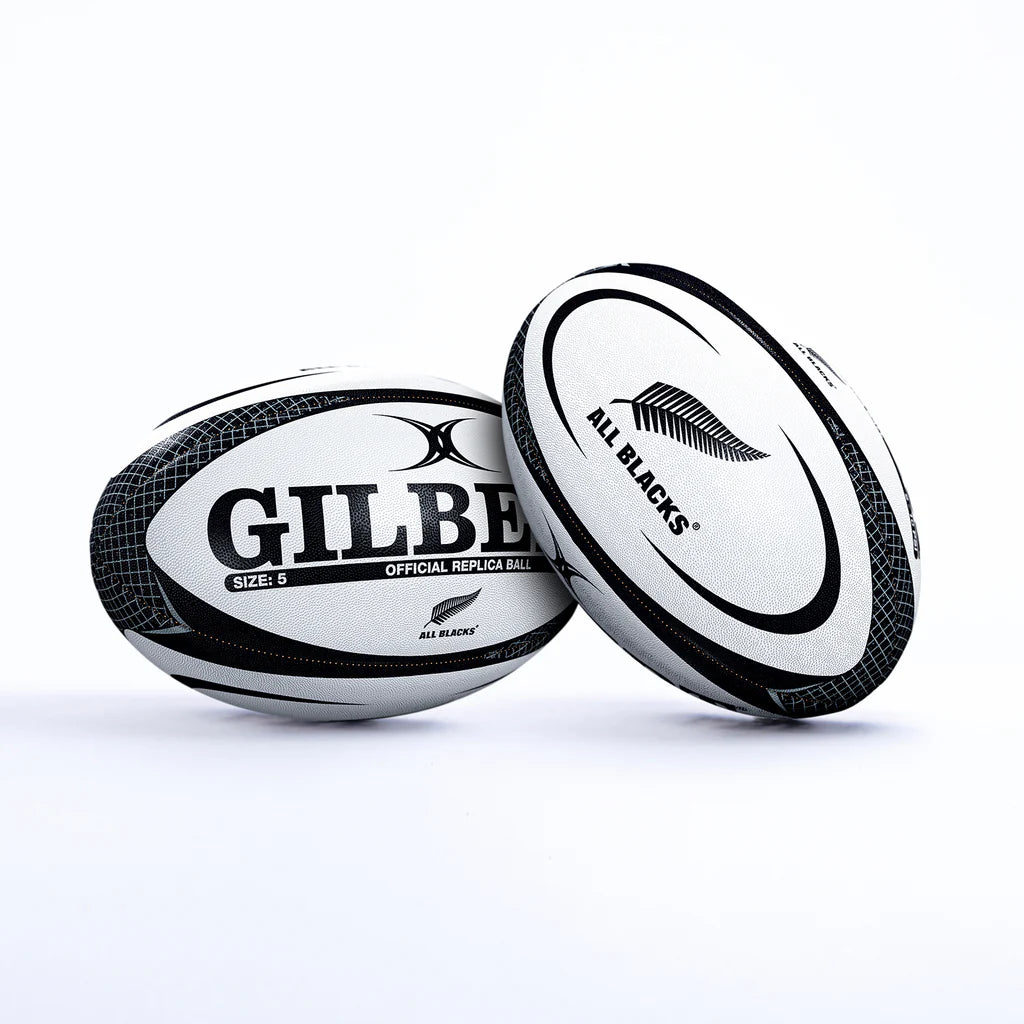 Gilbert Official Replica All Blacks Rugby Ball Size 5-Gilbert-Sports Replay - Sports Excellence