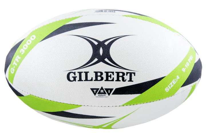 Gilbert Trainer G-Tr3000 Rugby Ball Green Size 4-Gilbert-Sports Replay - Sports Excellence
