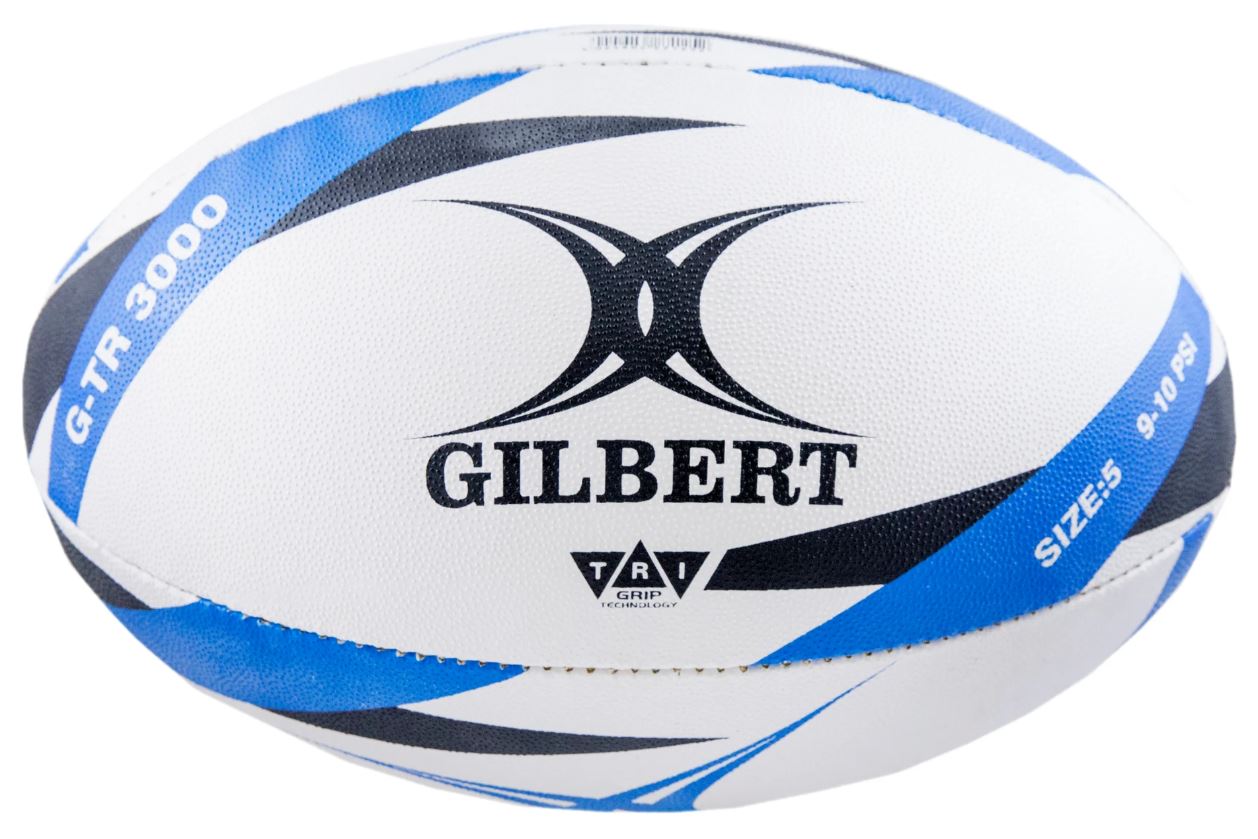 Gilbert Trainer G-Tr3000 Rugby Ball Sz 5 Blue-Gilbert-Sports Replay - Sports Excellence
