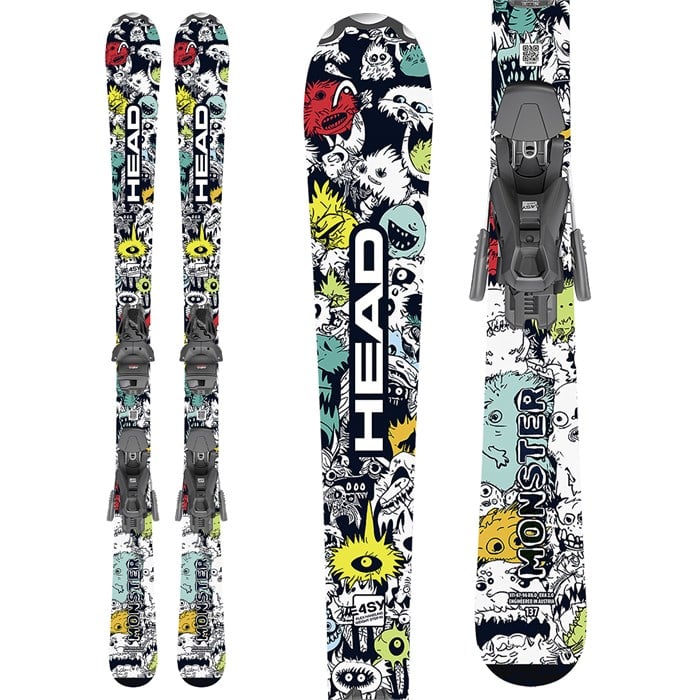 Head Monster Easy Junior Skis + Jrs 7.5 Gw Bindings-Head-Sports Replay - Sports Excellence