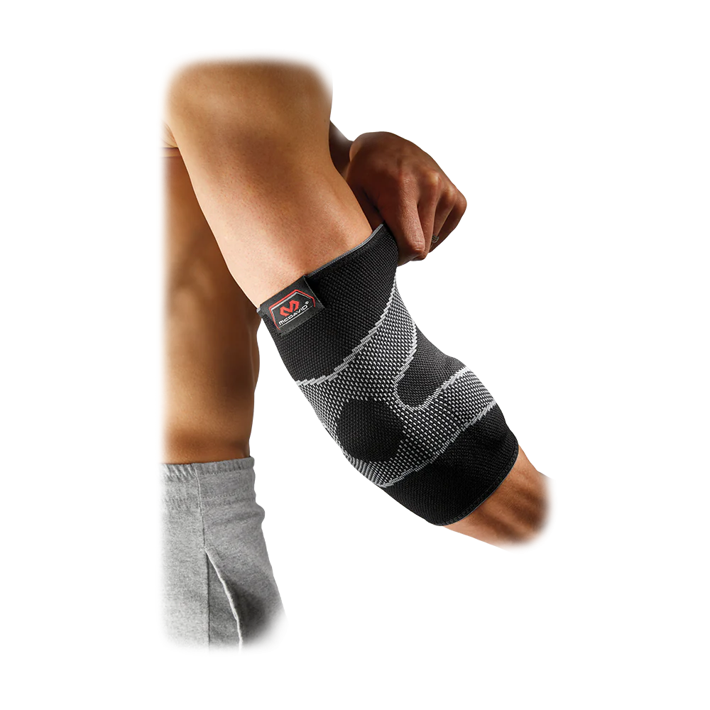 Mcdavid Level 2 4-Way Elastic Elbow Sleeve W/Gel Buttresses-Mcdavid-Sports Replay - Sports Excellence