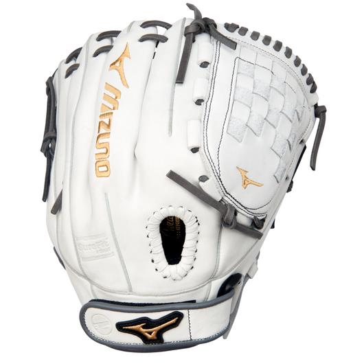 Mizuno Mvp Prime 12" Fastpitch Softball Glove Gmvp1200Pf4W Reg Rh White/Grey-Mizuno-Sports Replay - Sports Excellence