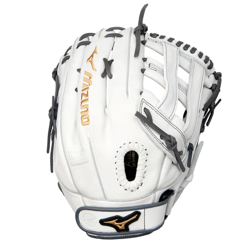 Mizuno Mvp Prime 13" Fast-Pitch Softball Glove Rht Wht/Gry Gmvp1300Pf4W-Mizuno-Sports Replay - Sports Excellence