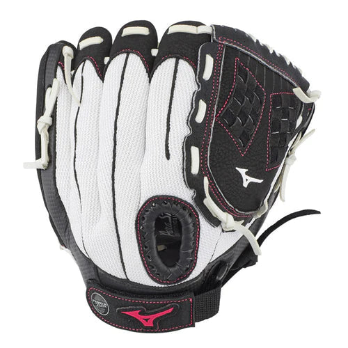 Mizuno Prospect Finch 11" Youth Fast-Pitch Softball Glove Rht Wht/Blk Gpp1105F3-Mizuno-Sports Replay - Sports Excellence