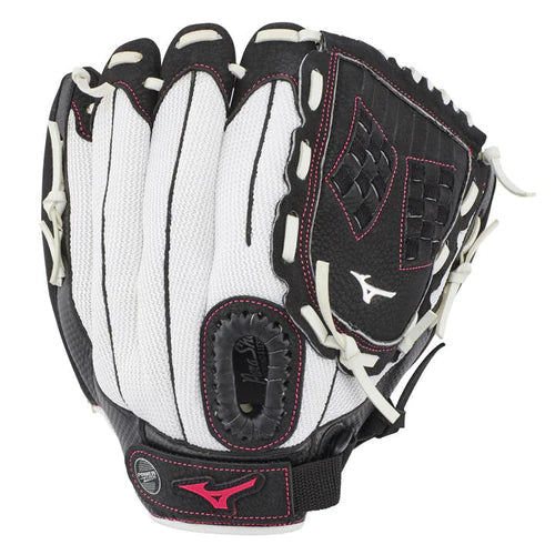 Mizuno Prospect Finch Series 11.5" Youth Fast-Pitch Softball Glove Rht Wht/Blk Gpp1155G3-Mizuno-Sports Replay - Sports Excellence