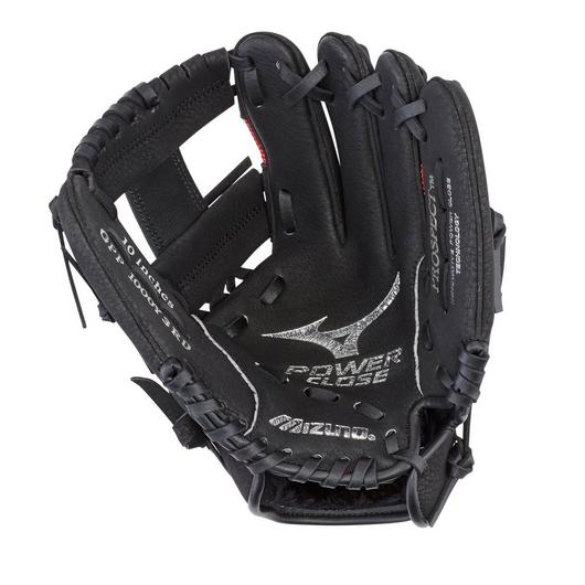 Mizuno Prospect Powerclose 10" Baseball Glove Gpp1000Y3Rd Reg 10.0 Inch Black/Red-Mizuno-Sports Replay - Sports Excellence