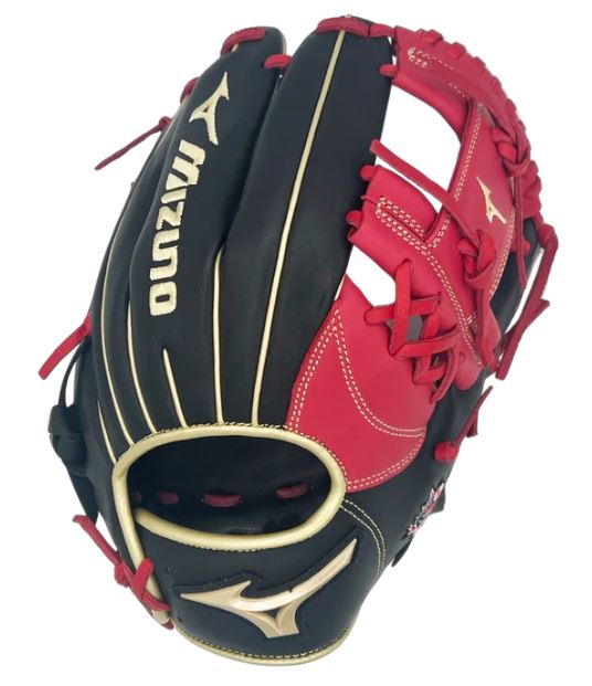 Mizuno Tradition Series 11.5" Baseball Glove Gtbc1151 Reg Rht Blk/Red-Mizuno-Sports Replay - Sports Excellence