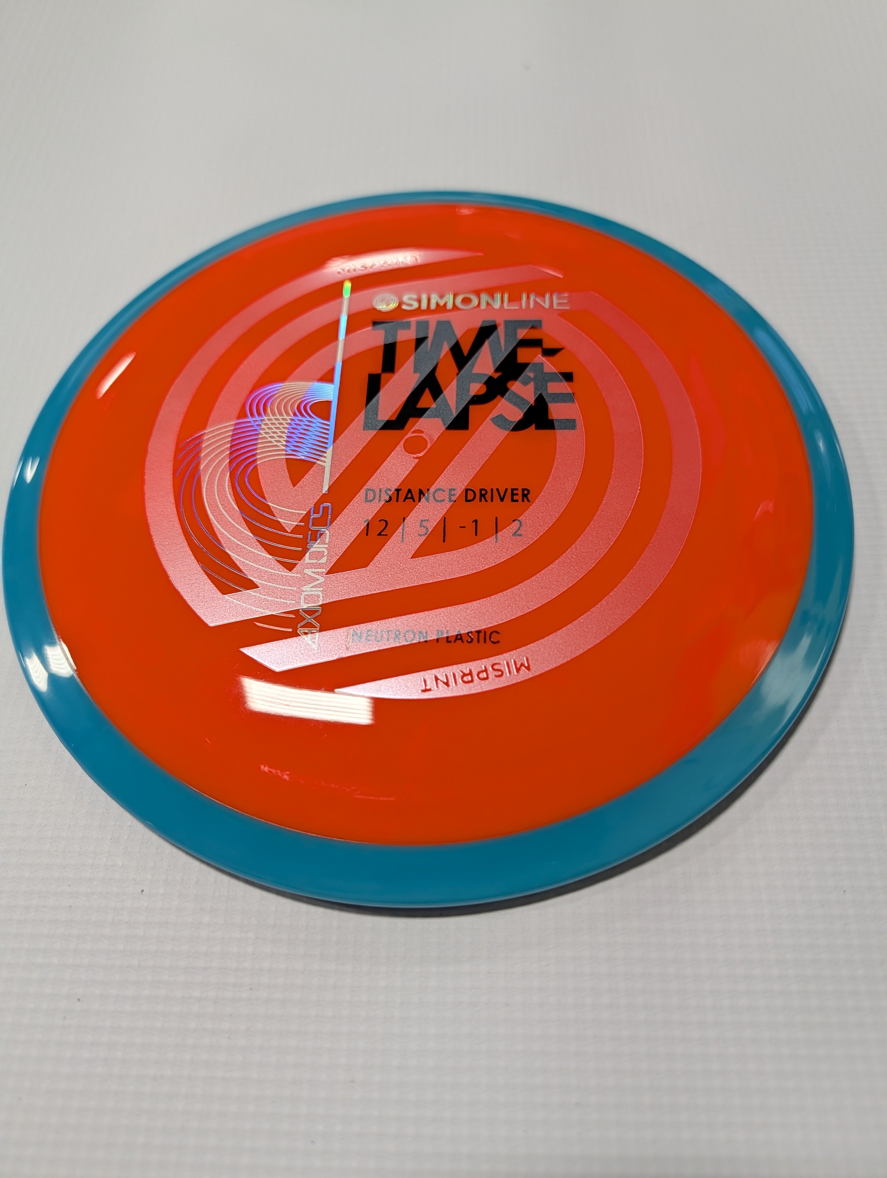 Mvp Disc Sports Neutron Retooled Time-Lapse Simon Line Misprint-Mvp-Sports Replay - Sports Excellence