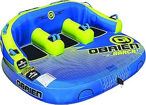 Obrien Barca 3 Inflatable Tube 3 Person Blu/Yel-Obrien-Sports Replay - Sports Excellence