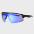 Rawlings Adult Mirror Sunglasses Black/Blue-Rawlings-Sports Replay - Sports Excellence