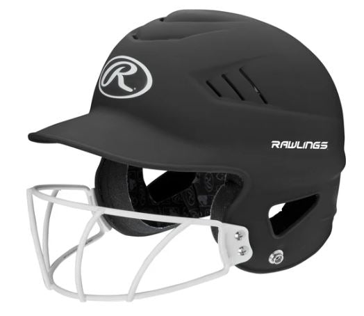 Rawlings Coolflo Highlighter Batting Helmet With Cage-Rawlings-Sports Replay - Sports Excellence