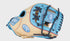 Rawlings Heart Of The Hide 11.5" Baseball Glove Rht, Pro-I Web, Camel/Columbia Blue-Rawlings-Sports Replay - Sports Excellence