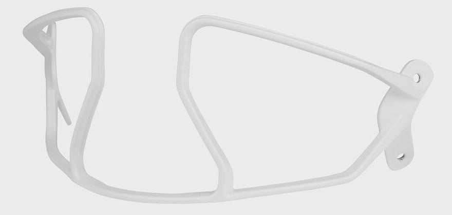 Rawlings Mach Hi-Viz Batiing Helmet Face Guard White-Rawlings-Sports Replay - Sports Excellence