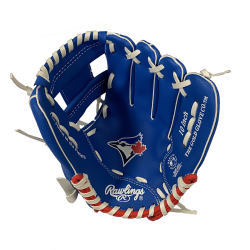 Rawlings Mlb Toronto Blue Jays 10" Logo Glove Reg Tor Blue-Rawlings-Sports Replay - Sports Excellence