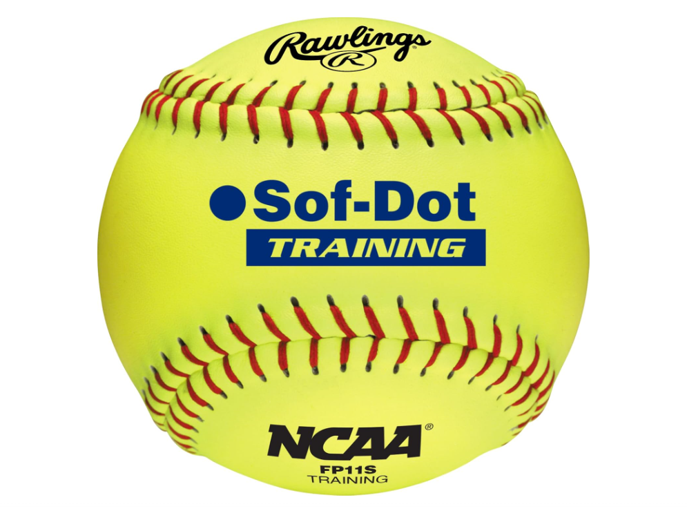 Rawlings Ncaa 11" Fastpitch Training Softball Each - Soft Poly-Core-Rawlings-Sports Replay - Sports Excellence