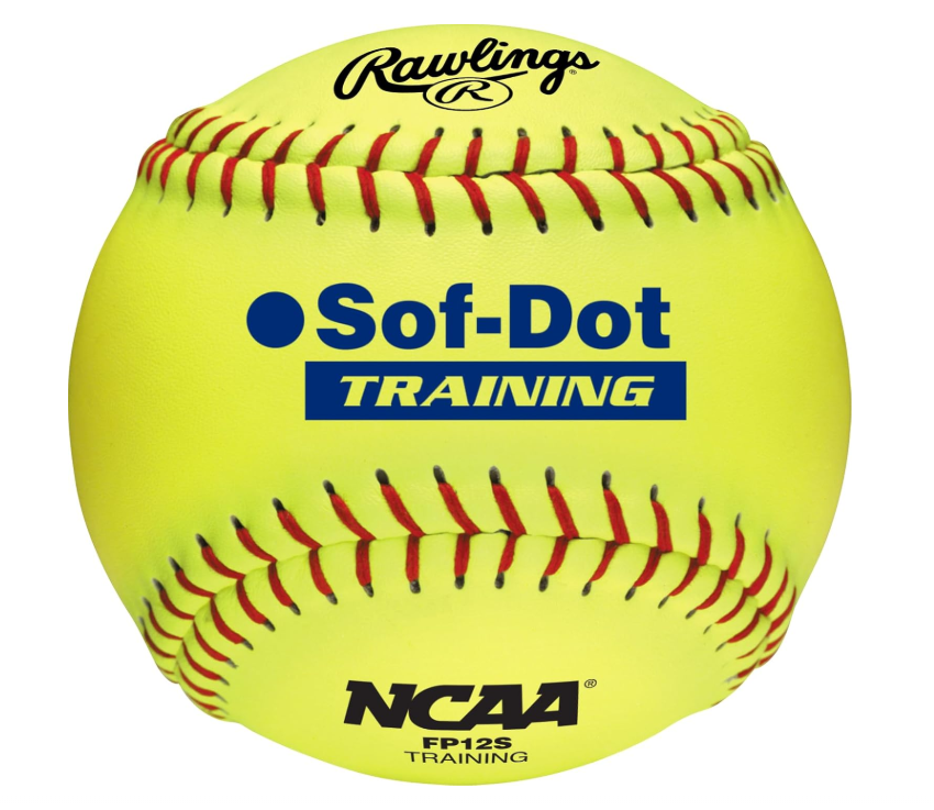 Rawlings Ncaa 12" Fastpitch Training Softball Each - Soft Poly-Core-Rawlings-Sports Replay - Sports Excellence