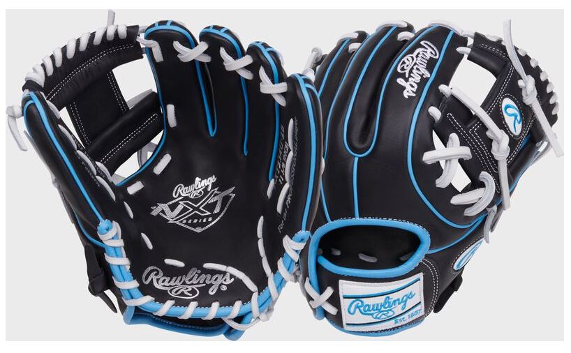 Rawlings Next Series 11.5" Contour Fit Baseball Glove Rht, Pro-I Web, Pink/Columbia Blue-Rawlings-Sports Replay - Sports Excellence