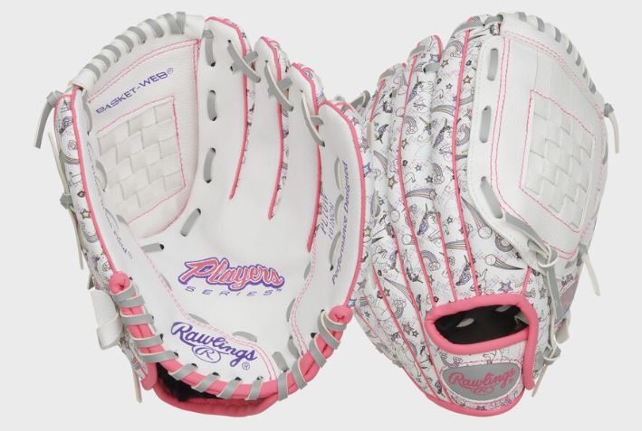 Rawlings Players Series 10" Youth Baseball Glove Rht Basket Weave - White-Rawlings-Sports Replay - Sports Excellence
