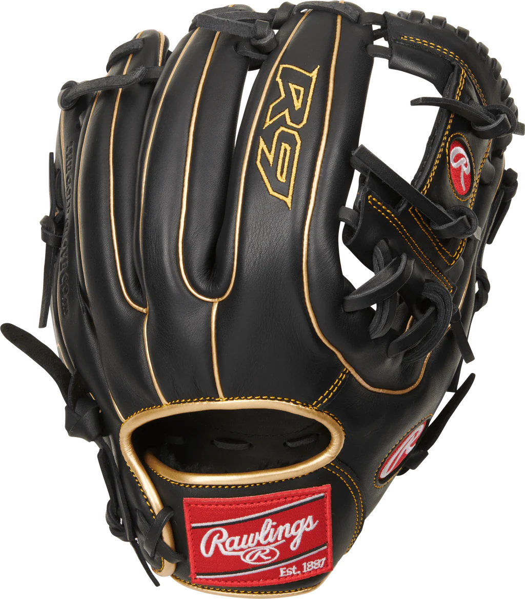 Rawlings R9 Series 11.5" Baseball Glove Rht Pro I-Web Black-Rawlings-Sports Replay - Sports Excellence
