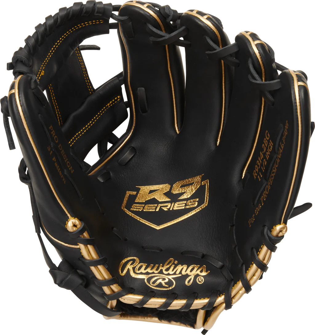 Rawlings R9 Series 11.5" Baseball Glove Rht Pro I-Web Black-Rawlings-Sports Replay - Sports Excellence