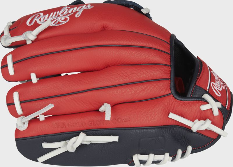 Rawlings Select Pro Lite Ronald Acuna Jr. 11.5" Youth Baseball Glove Reg 11.50 Inch H/Cv Navy/Scarlet-Rawlings-Sports Replay - Sports Excellence