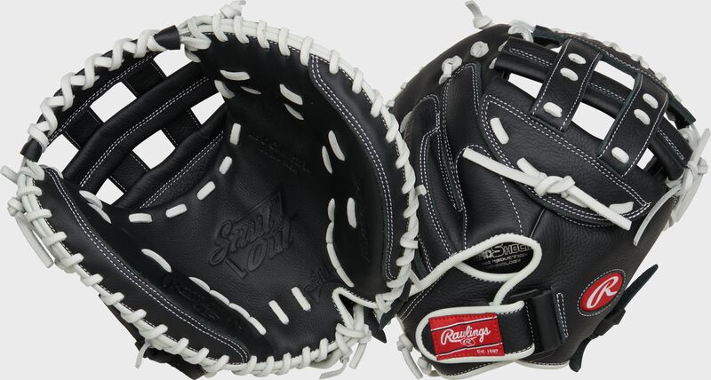Rawlings Shut Out Series Catchers Softball Mitt 31.5" Rht Blk/Wht-Rawlings-Sports Replay - Sports Excellence