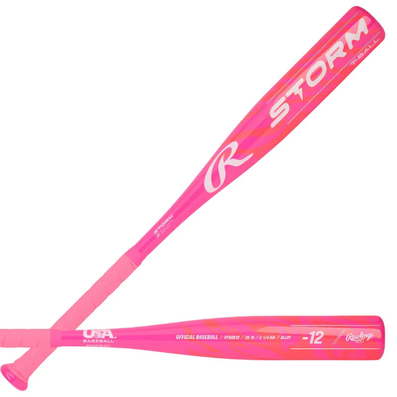 Rawlings Storm (-12) 2-1/4" Usa Youth T-Ball Softball Bat-Rawlings-Sports Replay - Sports Excellence
