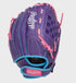Rawlings Sure Catch 11.5" Youth Softball Glove Rht Basket Web Pur/Pnk/Mint-Rawlings-Sports Replay - Sports Excellence