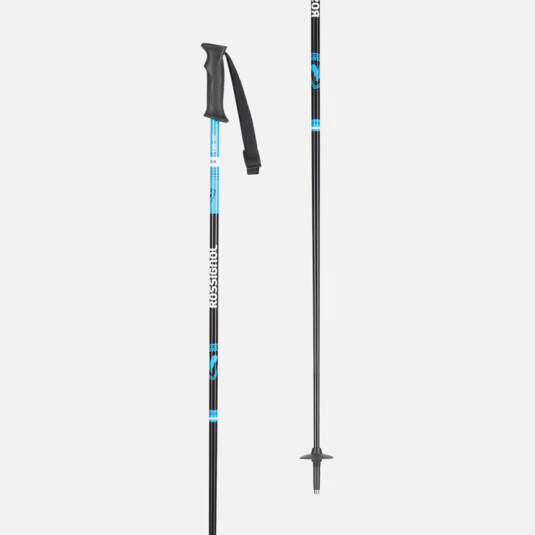 Rossignol Black Rental Ski Poles Fiber - New-Rossignol-Sports Replay - Sports Excellence