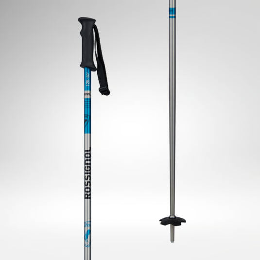 Rossignol Brushed Aluminum Rental Ski Poles - New-Rossignol-Sports Replay - Sports Excellence