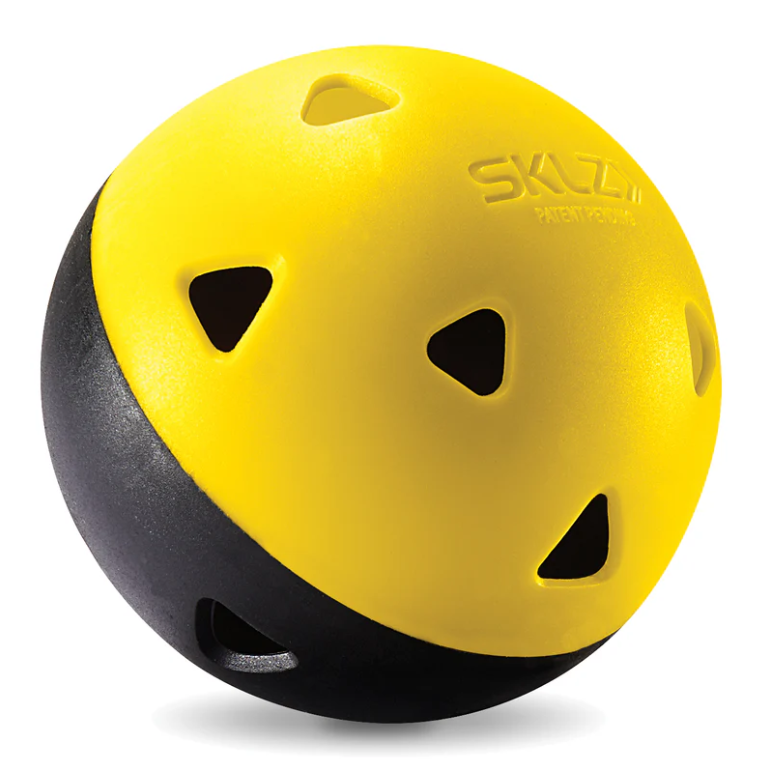 Sklz Impact Practice Softballs - 8 Pack Blk/Yel-Sklz-Sports Replay - Sports Excellence