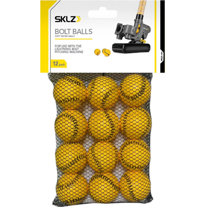 Sklz Lightning Bolt Balls - 12 Pack Yellow-Sklz-Sports Replay - Sports Excellence