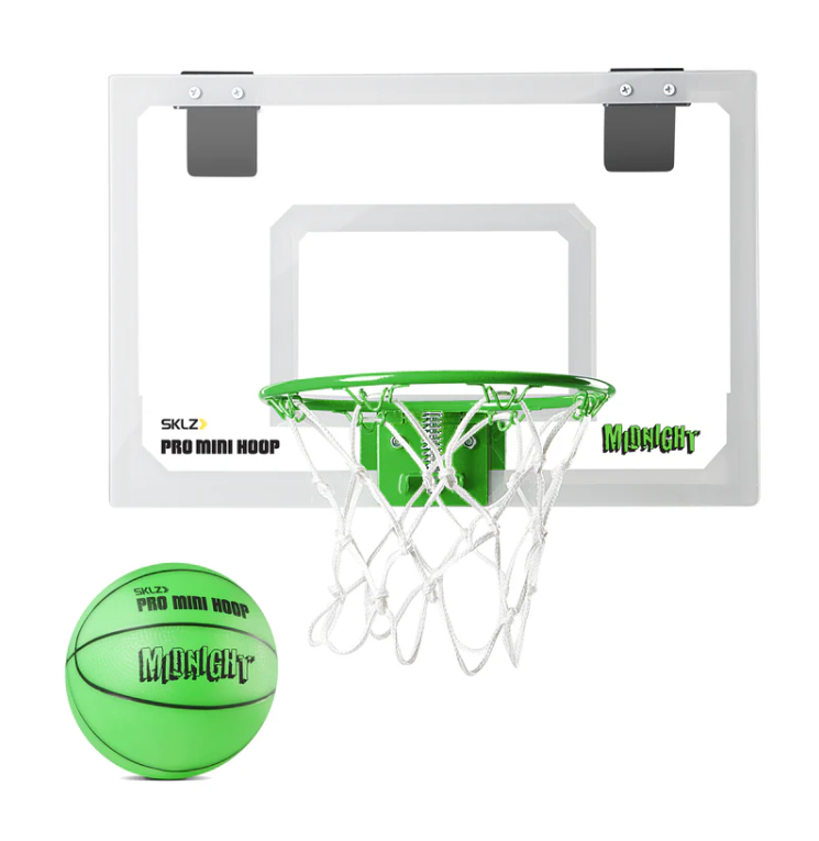 Sklz Pro Mini Basketball Hoop - Midnight Glow In The Dark-Sklz-Sports Replay - Sports Excellence
