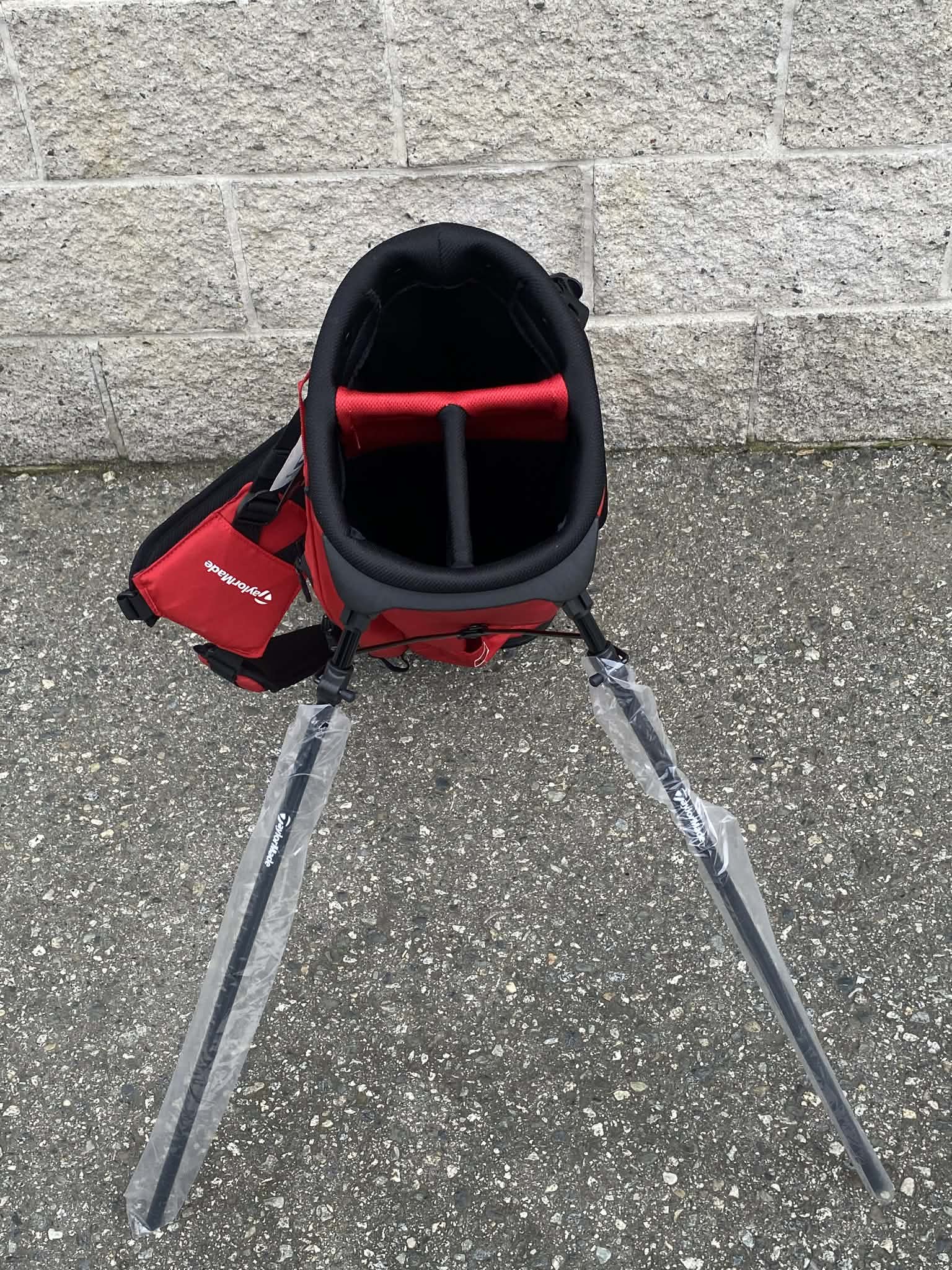 Taylormade Flrx Tech Carry Golf Bag 3-Way Blk/Red-Sports Replay - Sports Excellence-Sports Replay - Sports Excellence