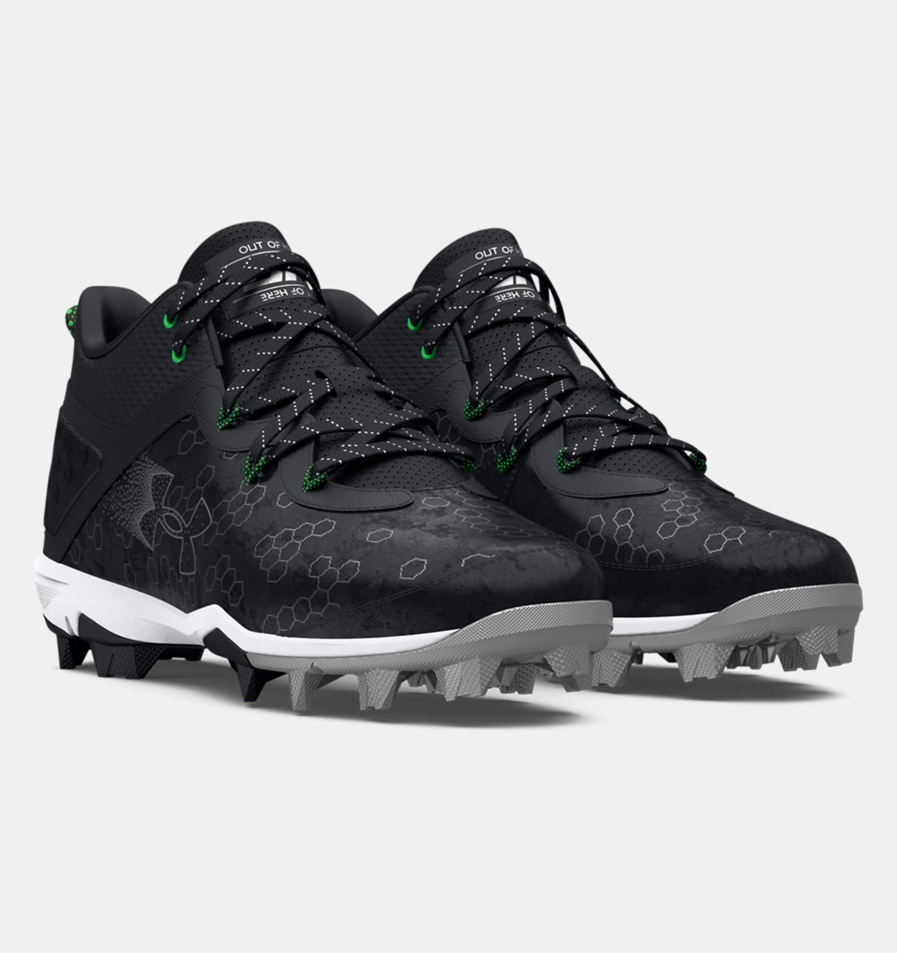 Under Armour Harper 8 Mid Rm Senior Baseball Cleats-Warrior-Sports Replay - Sports Excellence