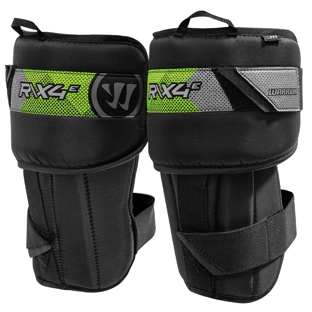 Warrior Ritual X4 E Senior Goalie Knee Pads Blk Osz-Warrior-Sports Replay - Sports Excellence
