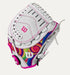 Wilson A440 Flash 11" Youth Fastpitch Softball Glove Rht Closed Web Wht/Pink/Tiedye-Wilson-Sports Replay - Sports Excellence