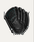 Wilson A500 Siren 12" Softball Glove Lht 2-Piece Closed Web Blk/Teal-Wilson-Sports Replay - Sports Excellence